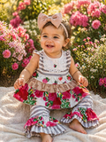 Grey Stripe Colorful Set